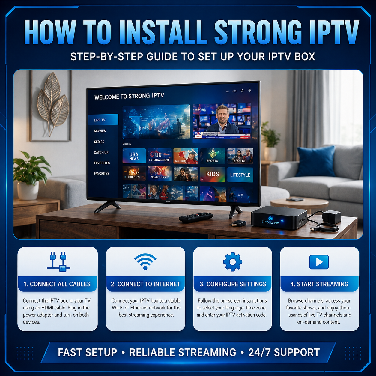 How To Install Strong Iptv