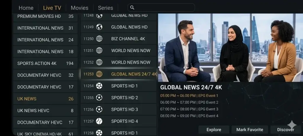 iptv playlist m3u 