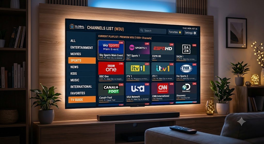 iptv Channels List M3u 2026